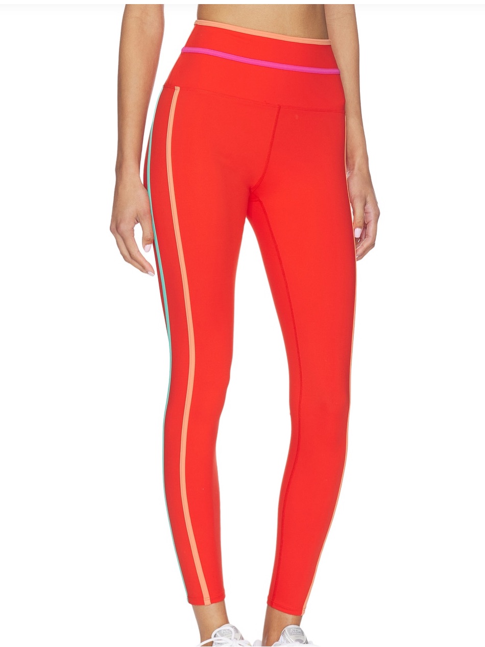 Beach Riot | Solara Leggings In Strawberry Xs (Nwot)